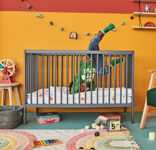 Mini Cot Bed | Stone Blue | 120 x 60 - Mokee