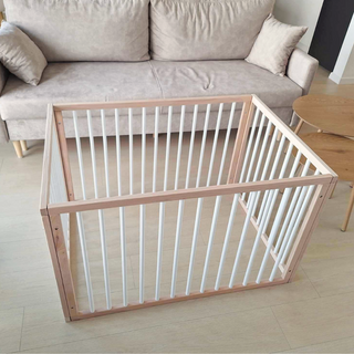 Mokee Foldable Playpen - White Beech - Mokee