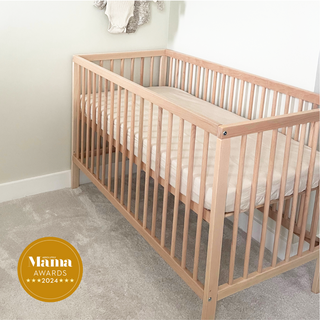 Midi Cot Bed - Beech (140 x 70) Untreated Solid Beechwood