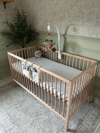 Midi Cot Bed - Beech (140 x 70) Untreated Solid Beechwood