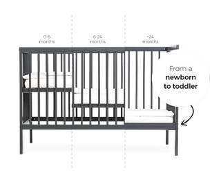 Mini Cot Bed | Stone Blue - Mokee