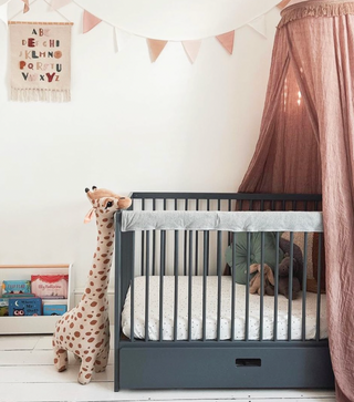 Mini Cot Bed | Stone Blue | 120 x 60 - Mokee