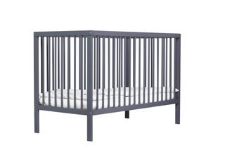 Mini Cot Bed - Stone Blue (120x60) Solid Beechwood