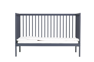 Mini Cot Bed - Stone Blue (120x60) Solid Beechwood